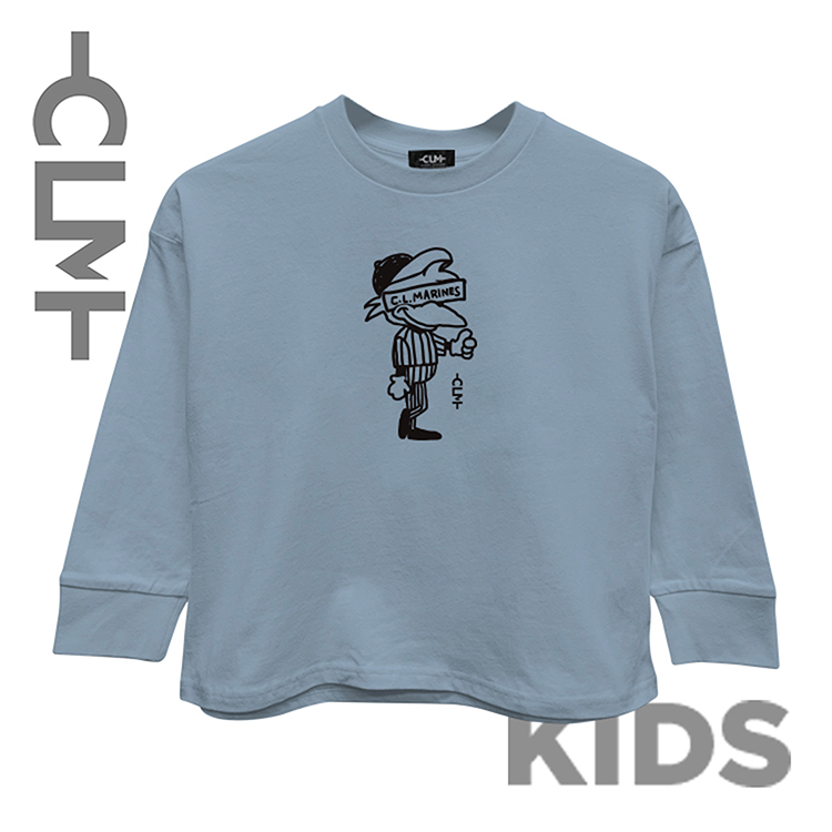 キッズ マーくんイラスト 長袖Tシャツ