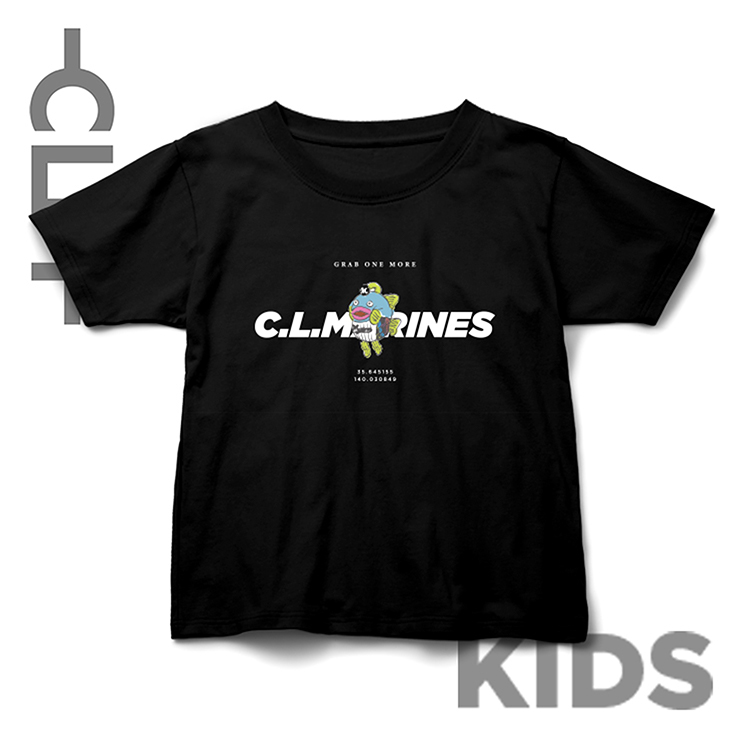キッズ謎の魚 マリーンズロゴBIG Tシャツ