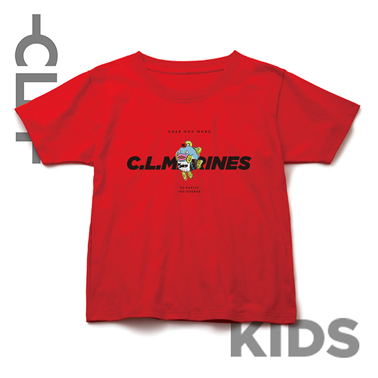 キッズ謎の魚 マリーンズロゴBIG Tシャツ