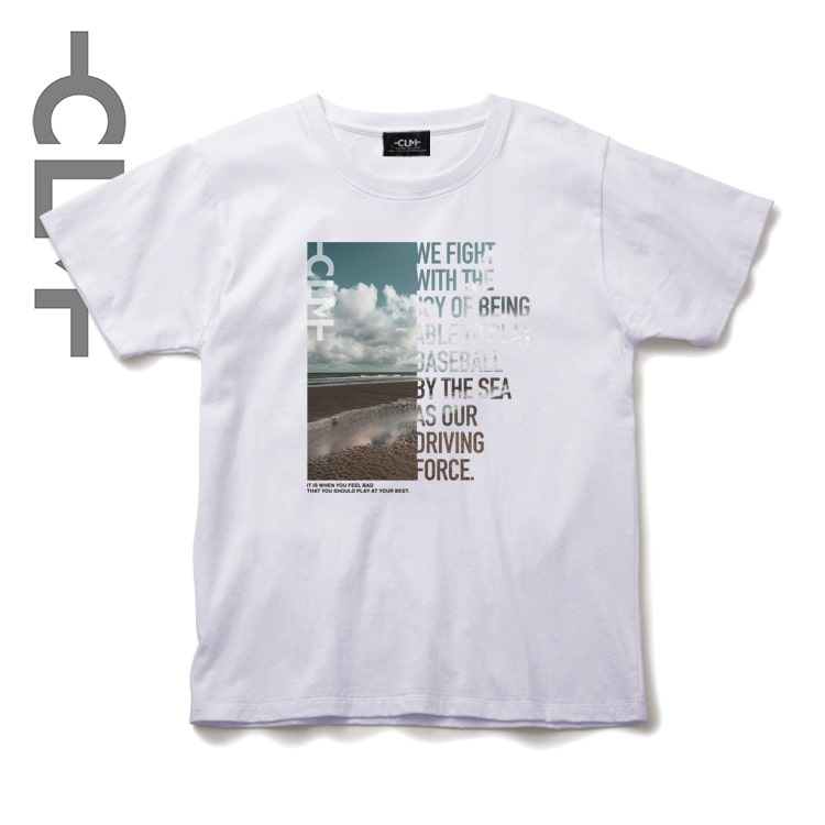 Sea windowメッセージロゴ 半袖Tシャツ