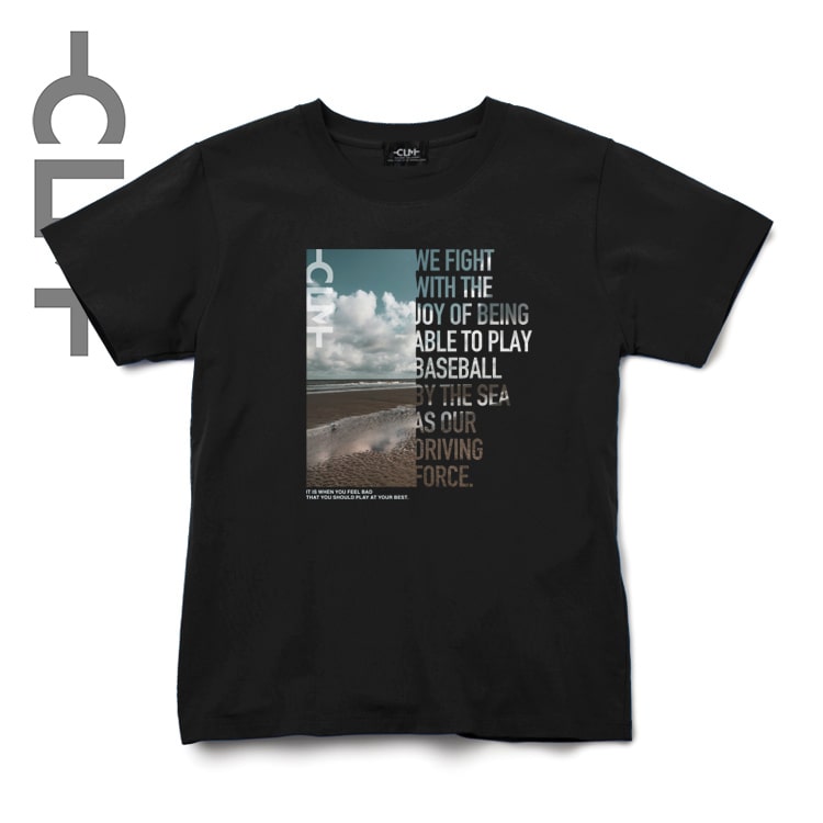 Sea windowメッセージロゴ 半袖Tシャツ