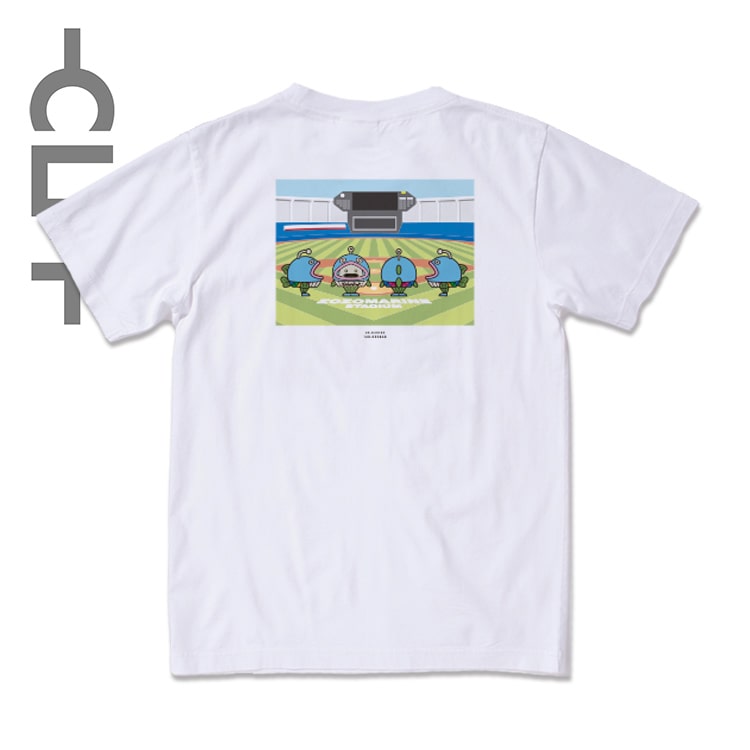 謎の魚×スタジアム 半袖Tシャツ