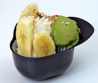 糸井嘉男選手プロデュース「よしおはんの抹茶バナナパフェ」