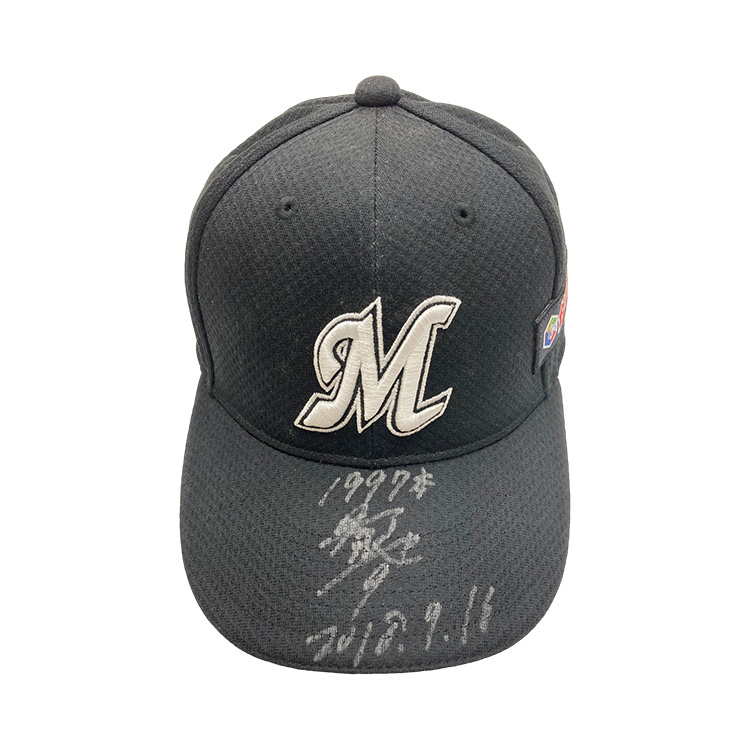 福浦和也選手1,997安打ホームユニキャップ(2018.9.16)