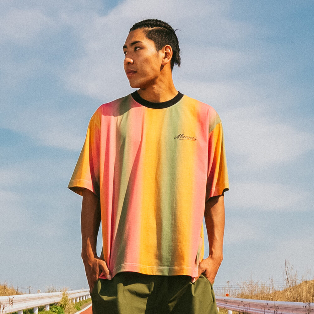 BSW半袖Tシャツ(レインボープリント)