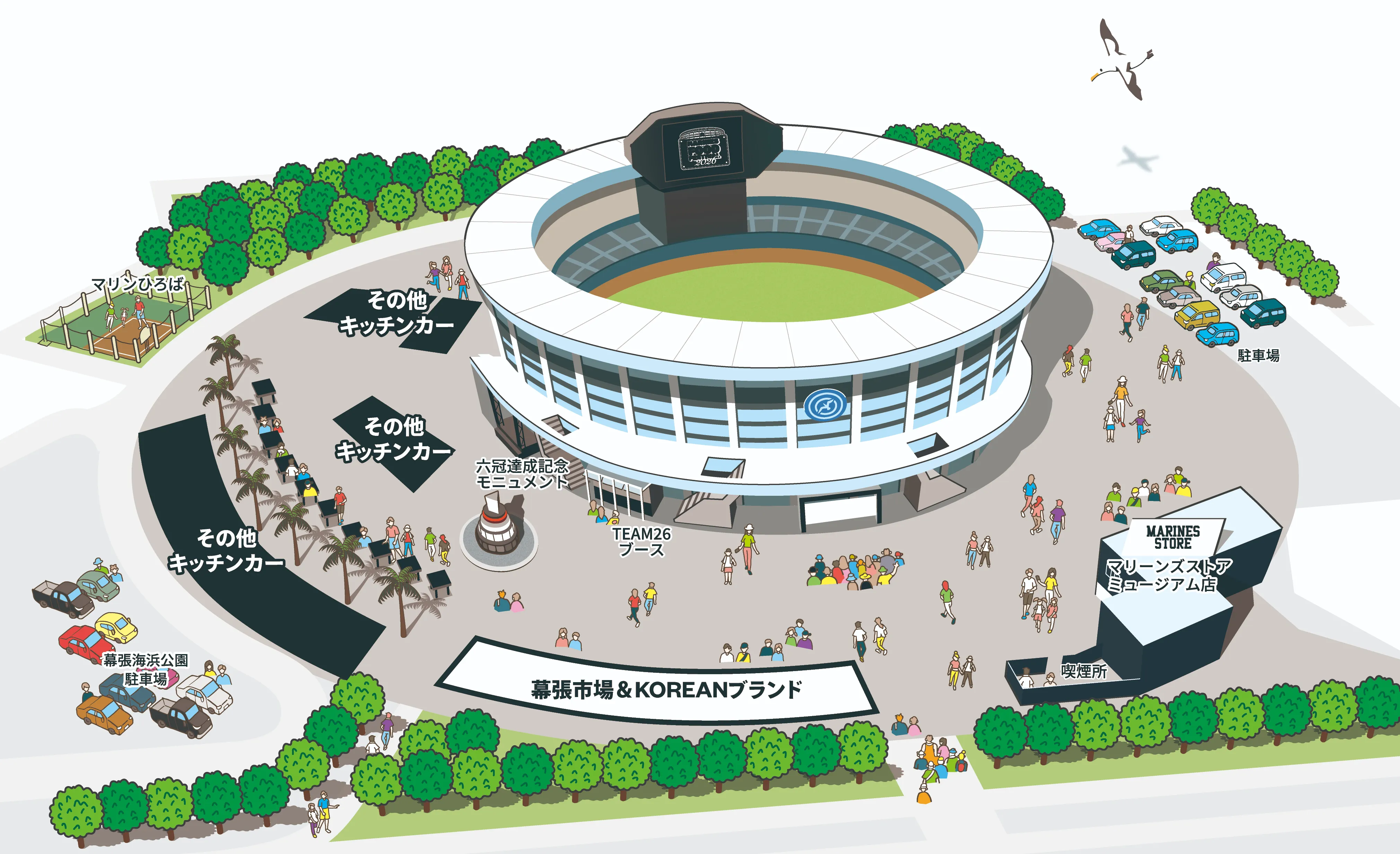 ZOZOマリンスタジアム 球場外周エリア