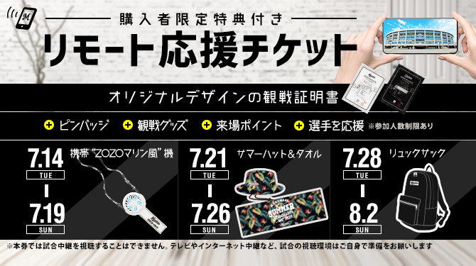 リモート応援チケット