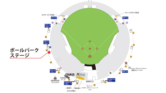 ボールパークステージ地図