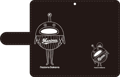 謎の魚手帳型スマホケース