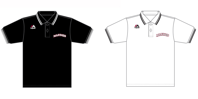 ロゴポロシャツ　ブラック・ホワイト