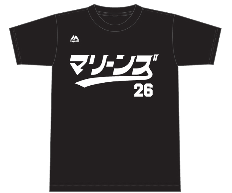 カタカナマリーンズTシャツ ブラック