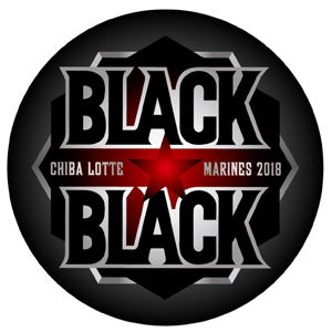 BLACK BLACK　メタリック缶バッジ