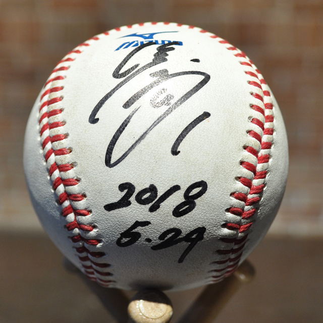 ＃1清田選手ヒーロー試合球