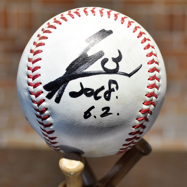 2018年6月2日(土) #3角中選手ヒーロー試合球