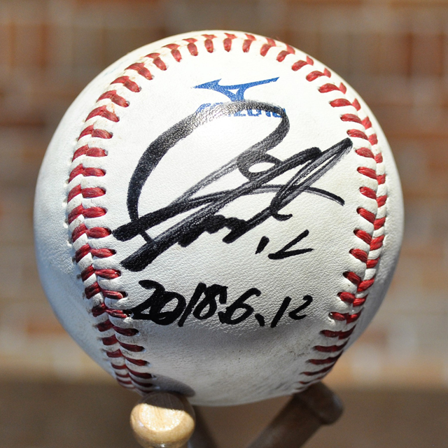 2018年6月12日(火) #12石川投手ヒーロー試合球