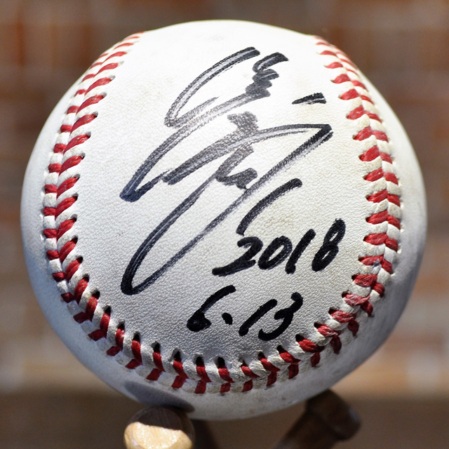 2018年6月13日(水) #1清田選手ヒーロー試合球