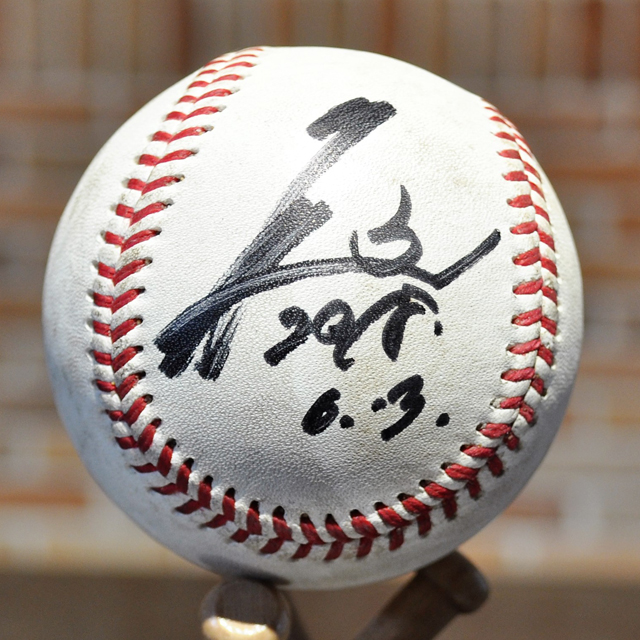2018年6月13日(水) #3角中選手ヒーロー試合球