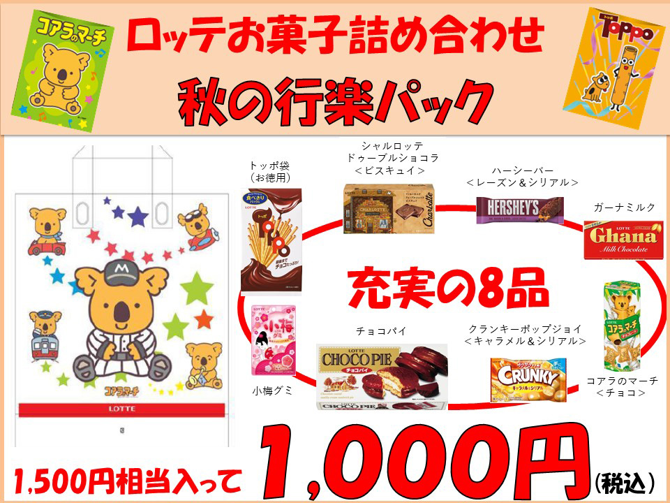 ロッテのお菓子詰合せ