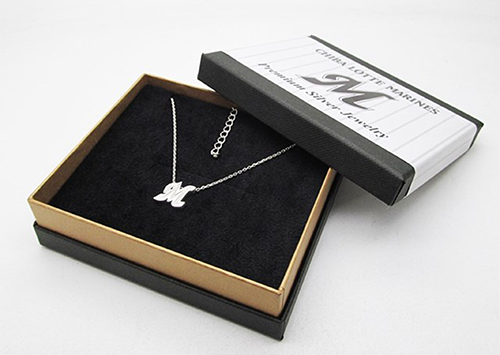 メンズMイニシャル ネックレス⑥