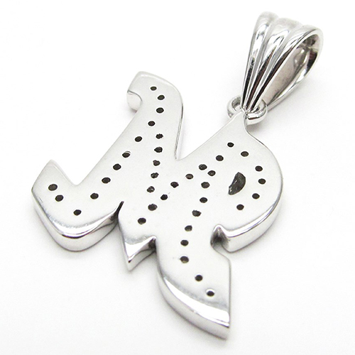 メンズMイニシャル ネックレス③