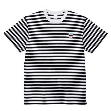 謎の魚第二形態ボーダーTシャツ