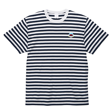 謎の魚第二形態ボーダーTシャツ