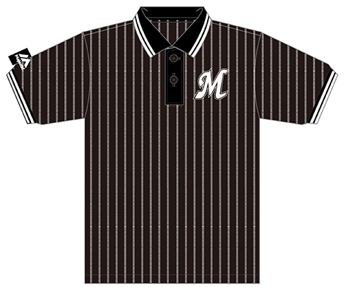 カモメストライプポロ黒