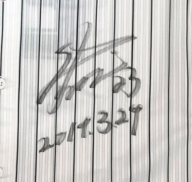 酒居投手ヒーローユニフォーム②