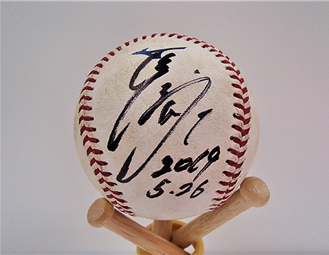 清田選手ヒーロー試合球