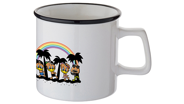 日焼けマリーンズ ラウンドリップ陶器マグ