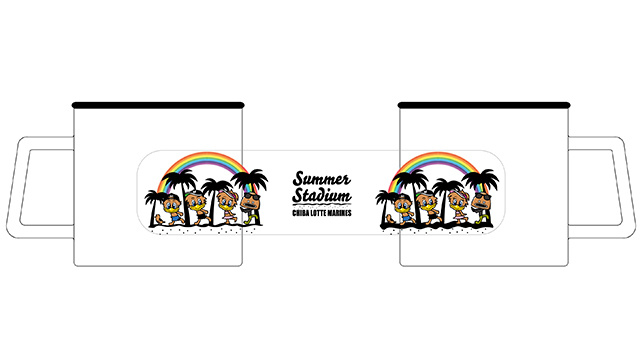 日焼けマリーンズ ラウンドリップ陶器マグ