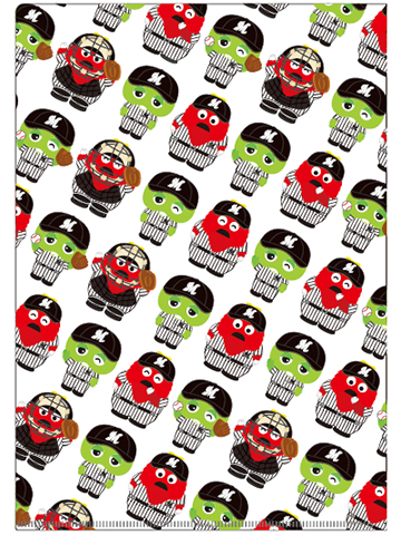 千葉ロッテマリーンズ×ガチャピン・ムック クリアファイル1