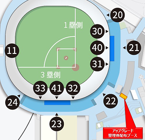 場外22ゲート前地図