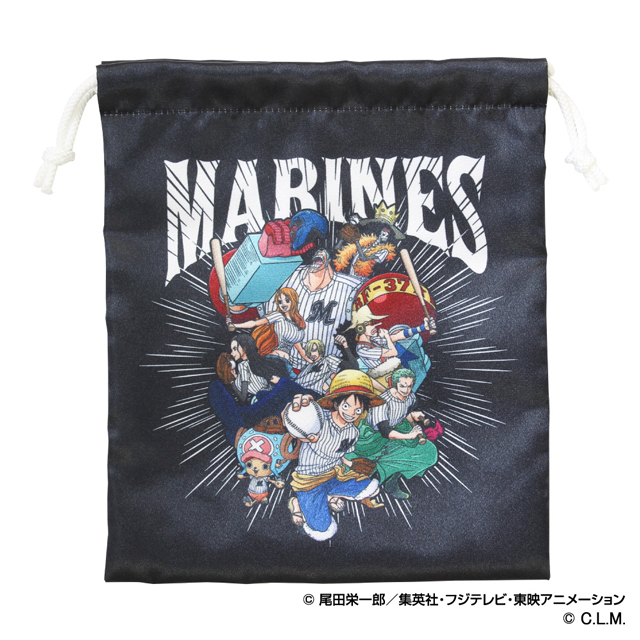 ワンピース×マリーンズ巾着 麦わらの一味