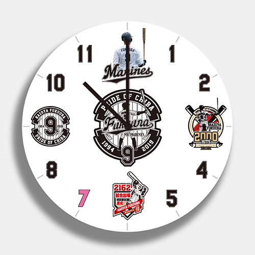 引退記念アクリル掛け時計1