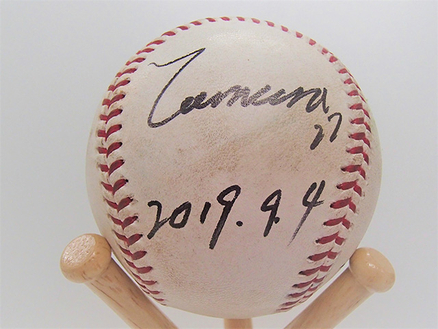 #22田村選手ヒーロー試合球