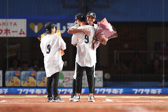 福浦選手引退セレモニー9月23日内野Ｂ（ホーム側）通路側　指定席ペア