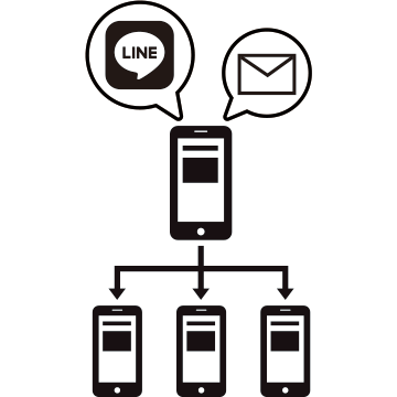 グループ観戦もラクラク！チケット分配機能付き