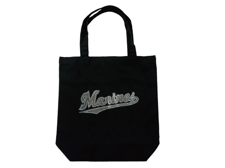 マリーンズロゴラインストーントートバッグ