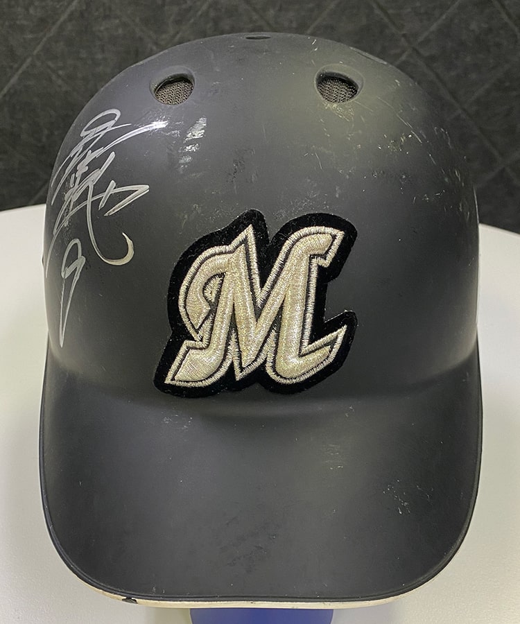 福浦和也選手着用 ホームヘルメット