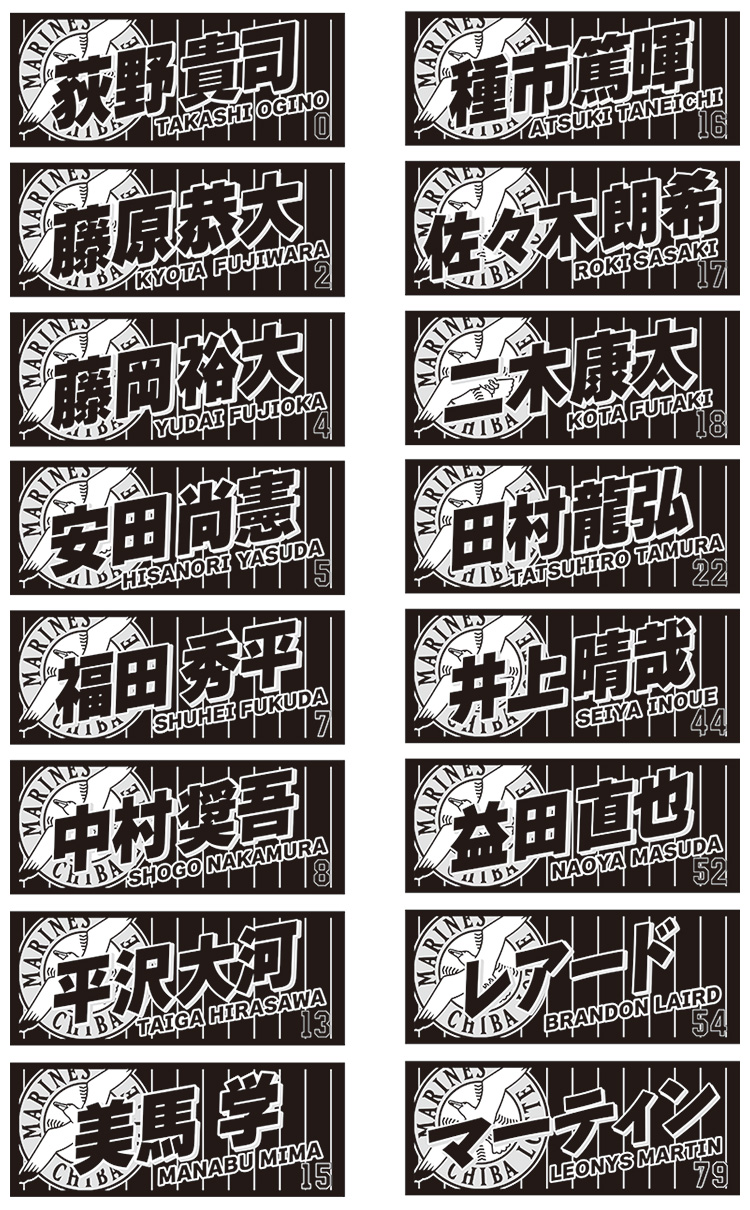 選手フェイスタオル(ビジター)