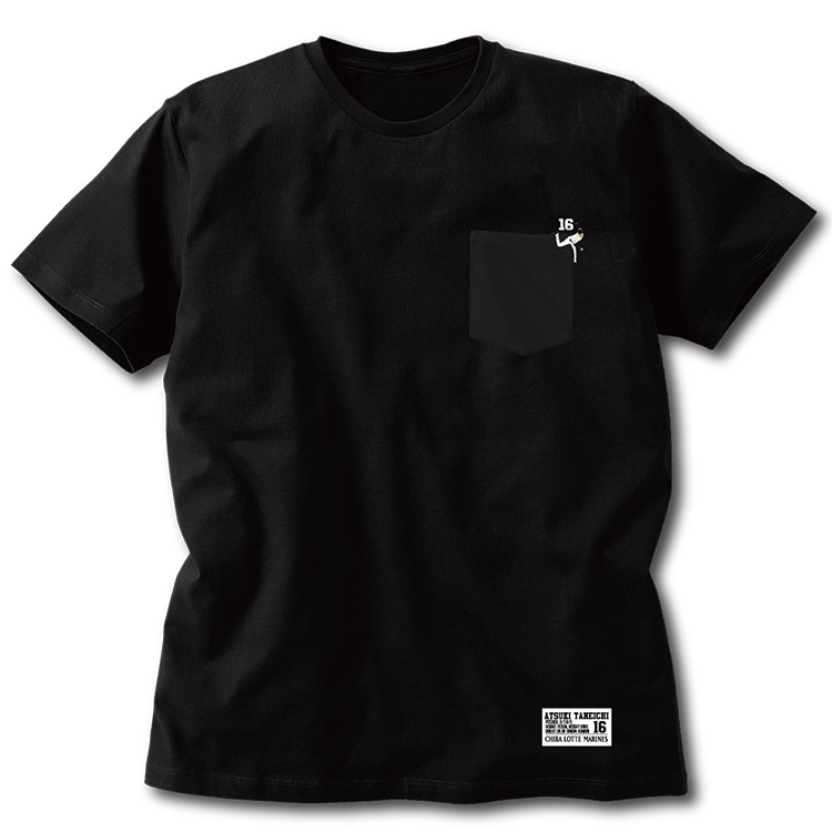 ポケット付きTシャツblack