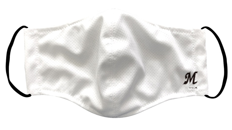 MARINES_クールマスク_イニシャルマーク(ホワイト)_男性用