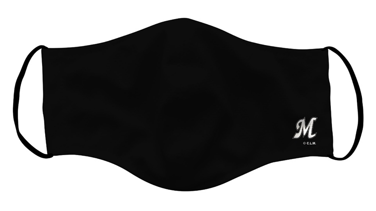 MARINES_クールマスク_イニシャルマーク(ブラック)_男性用