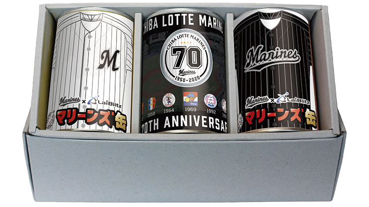 70周年記念マリーンズ缶