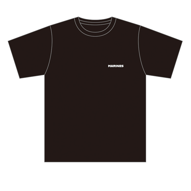BCマリンウェーブＴシャツ(ブラック)表