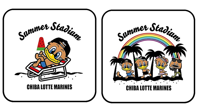 日焼けマリーンズハンドタオル