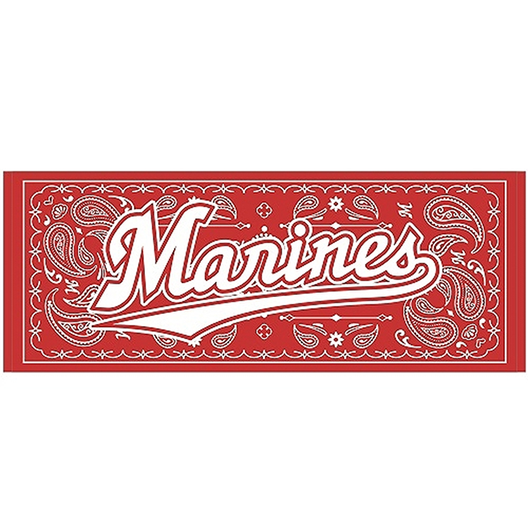 ペイズリーフェイスタオル