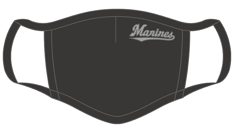 BC抗菌ラッシュガードマスク　マリーンズロゴ（ブラック）