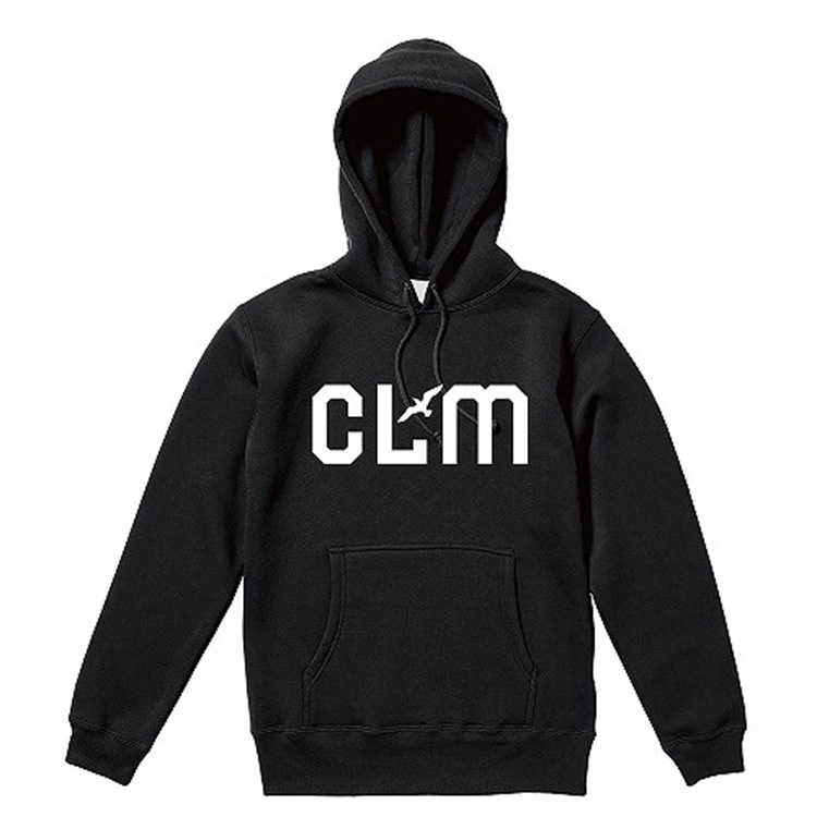 CLMロゴパーカ(ブラック・ヘザーグレー)